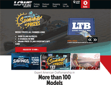 Tablet Screenshot of loweboats.com